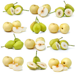 pear on white background
