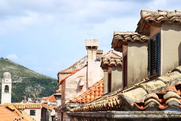 House roofs in Dubrovnik