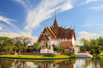 Fototapeta na wymiar Sanphet Prasat Palace, Ancient City, Bangkok, Thailand