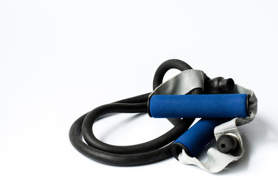 A Resistance Band Isolated On A White Background