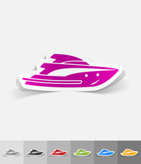 realistic design element. yacht
