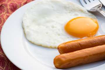 Eggs and sausage