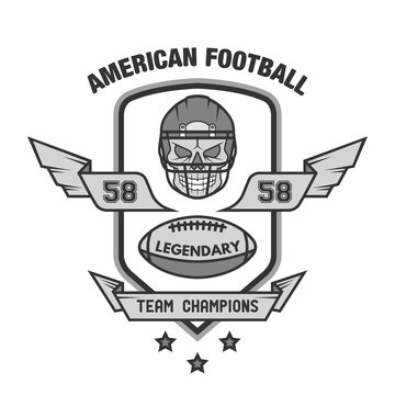 American football emblem.