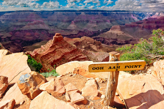 Ooh and Aah Point, South Kaibab Trail, South Rim, Grand Canyon, Arizona, USA
