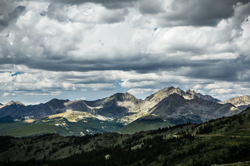 Obraz na płótnie Canvas View From Cottonwood Pass, Colorado Continental Divide