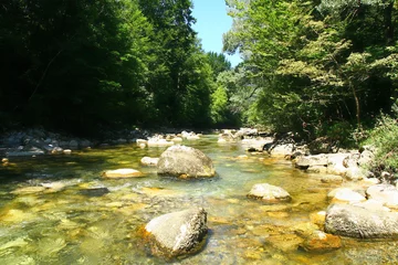 Photo sur Plexiglas Le Chéran, une rivière  française des Préalpes du Nord