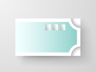 Business card template.