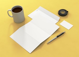 Briefpapier Kuvert Visitenkarte Vorlage Kaffee