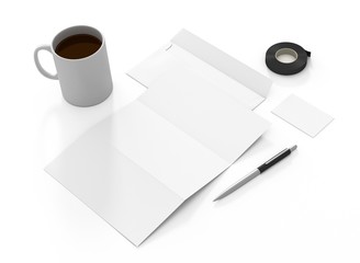 Briefpapier Kuvert Visitenkarte Vorlage Kaffee