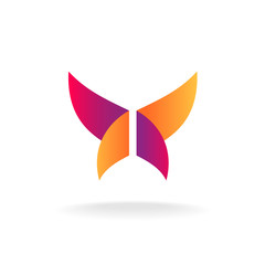 Abstract butterfly logo