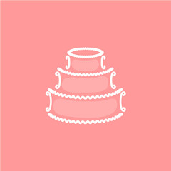 Wedding cake logo