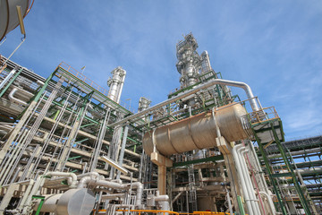 Petroleum plant on day time