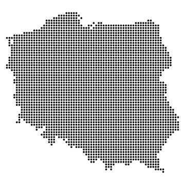 Fototapeta Map of Poland