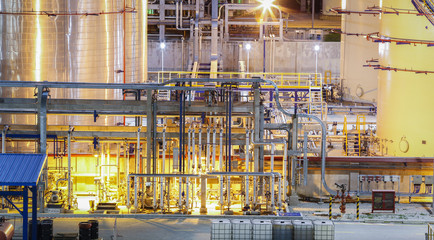 Chemical plant process area