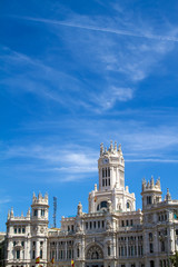 Fototapeta na wymiar The Palace of Communications in Madrid