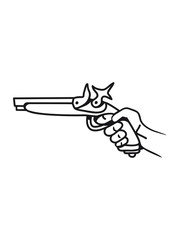 Weapons gun antique comic