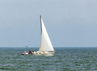Obraz premium Sailboat in the sea