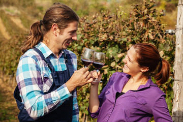 Beautiful Couple Toasting