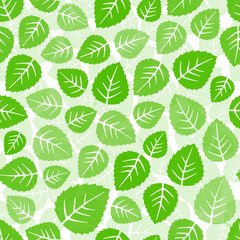 Fototapeta premium Seamless leaves pattern