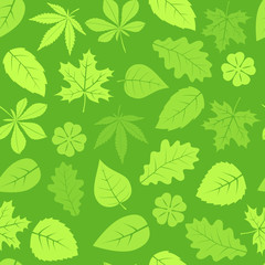 Seamless leaves pattern