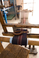 Authentic weaving machine, which weave patterns on fabric 