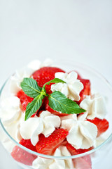 strawberry with cream