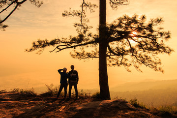 Phu Kradueng National Park at Sunrise in Loei Province of thailand