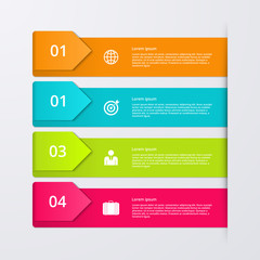 Vector illustration infographics four options