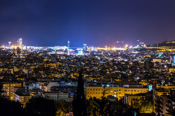 Panoramic view of Barcelona