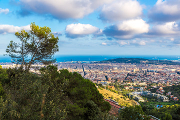 Obraz premium Panoramic view of Barcelona