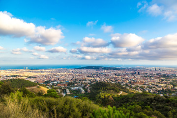 Panoramic view of Barcelona