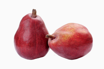 Two red pears