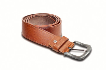 Leather belt for men