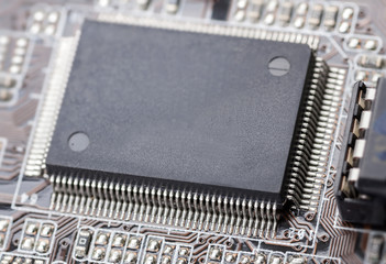 Electronic chip on computer circuit board