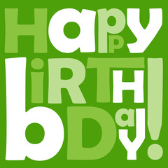 "HAPPY BIRTHDAY" Card