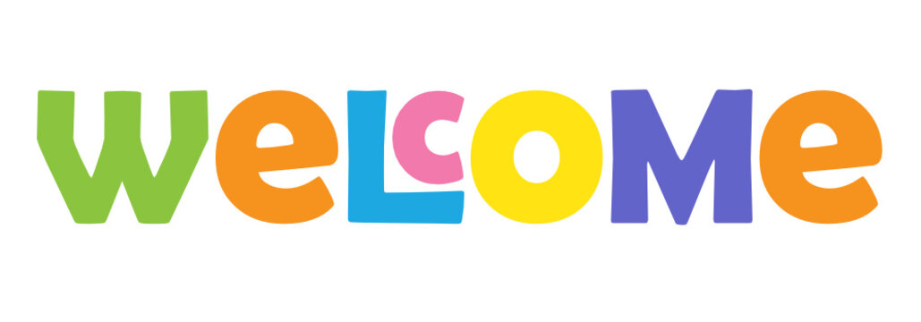"WELCOME" vector letters icon