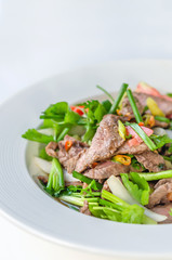 spicy grilled beef salad