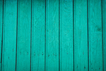 Naklejka premium Old wooden board vintage blue paint