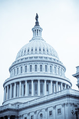 Fototapeta na wymiar Dome of United States Captiol Building in Washington, D.C.