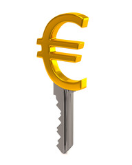 Golden Euro key