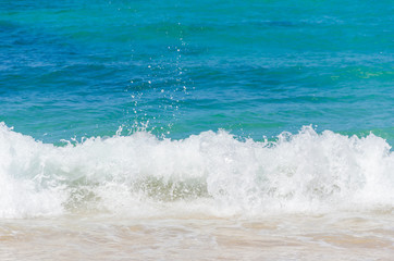 Ocean and tropical sandy beach background