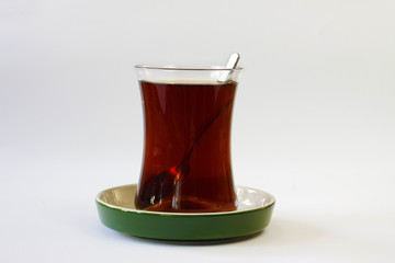 Turkish tea in traditional glass