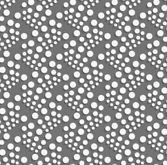 Geometrical pattern with white dots clusters