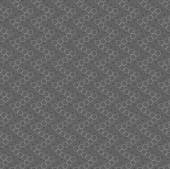 Geometrical pattern with white hollow circles on gray