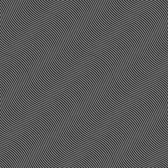 Monochrome pattern with diagonal wavy guilloche texture