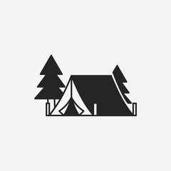 camping tent icon