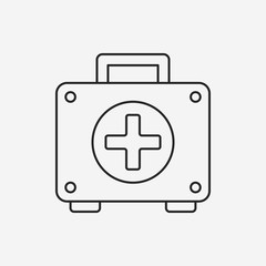 First aid kit line icon