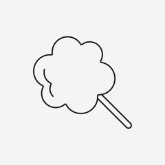 lollipop line icon