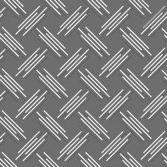 Monochrome pattern with white and gray diagonal uneven stripes w