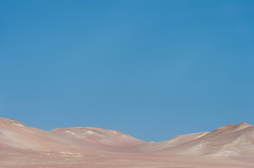 Fototapeta premium the Paracus National Reserve, Peru - Red Desert moutain view